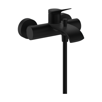 - HANSGROHE Vivenis Jednouchwytowa bateria wannowa Original, natynkowa czarny mat 75423670 - 75423670 - Łazienki Szydłowski