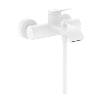 - HANSGROHE Vivenis Jednouchwytowa bateria wannowa Original, natynkowa biały mat 75423700 - 75423700 - Łazienki Szydłowski