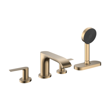  - HANSGROHE Vivenis 4-otworowa bateria na brzeg wanny, sBox brąz szczotkowany 75444140 - 75444140 - Łazienki Szydłowski
