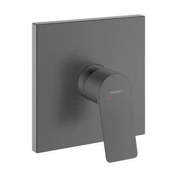 - HANSGROHE Vivenis Jednouchwytowa bateria prysznicowa, podtynkowa do iBox universal czarny chrom szczotkowany 75615340 - 75615340 - Łazienki Szydłowski