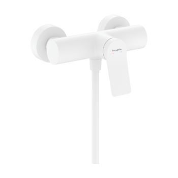 - HANSGROHE Vivenis Jednouchwytowa bateria prysznicowa Original, natynkowa biały mat 75623700 - 75623700 - Łazienki Szydłowski
