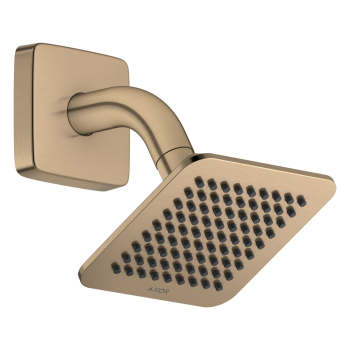 - AXOR Citterio C Deszczownica prysznicowa 12 x 12cm 1jet z ramieniem prysznicowym brąz szczotkowany 28810140 - 28810140 - Łazienki Szydłowski