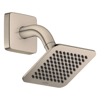  - AXOR Citterio C Deszczownica prysznicowa 12 x 12cm 1jet z ramieniem prysznicowym nikiel szczotkowany 28810820 - 28810820 - Łazienki Szydłowski
