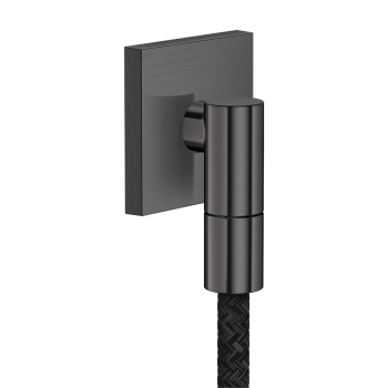 - AXOR Wall outlet Fine Przyłącze węża, kwadratowe czarny chrom szczotkowany 36738340 - 36738340 - Łazienki Szydłowski