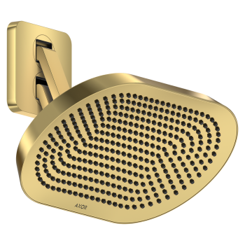  - AXOR  ShowerSphere deszczownica prysznicowa 370/220 2jet EcoSmart z regulowanym ramieniem prysznicowym złoty optyczny polerowany 39746990 - 39746990 - Łazienki Szydłowski