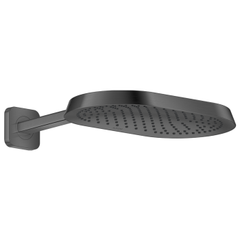 - AXOR ShowerSphere Deszczownica prysznicowa 37 x 22 cm 1jet EcoSmart z ramieniem prysznicowym czarny chrom szczotkowany 39749340 - 39749340 - Łazienki Szydłowski