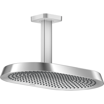 - AXOR ShowerSphere Deszczownica prysznicowa 37 x 22 cm 2jet z przyłączem sufitowym chrom 39757000 - 39757000 - Łazienki Szydłowski