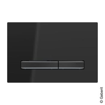 - GEBERIT Sigma 50 Square przycisk spłukujący czarny / czarny chrom 115671DW2 - 115.671.DW.2 - Łazienki Szydłowski