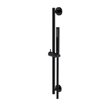  - OMNIRES MICROPHONE zestaw prysznicowy suwany, czarny półmat MICROPHONE-SBL - MICROPHONE-SBL - Łazienki Szydłowski