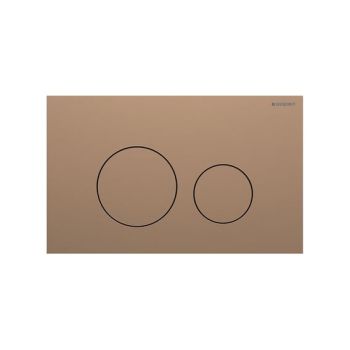 - GEBERIT Sigma 40 Round przycisk spłukujący czerwone złoto szczotkowane z powłoką easy-to-clean 115628QB1 - 115.628.QB.1 - Łazienki Szydłowski