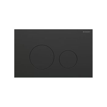 - GEBERIT Sigma 40 Round przycisk spłukujący czarny chrom szczotkowany z powłoką easy-to-clean 115628QD1 - 115.628.QD.1 - Łazienki Szydłowski