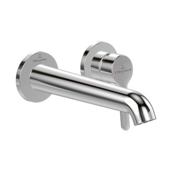 - Villeroy & Boch Skyla bateria umywalkowa ścienna 21 cm chrom TVW11600100061 - TVW11600100061 - Łazienki Szydłowski