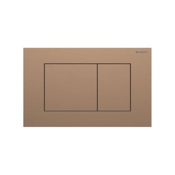 - GEBERIT Sigma 40 Przycisk spłukujacy prostokątny, spłukiwanie dwudzielne czerwone złoto / szczotkowany, z powłoką easy-to-clean 115629QB1 - 115.629.QB.1 - Łazienki Szydłowski