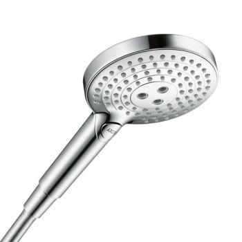 - AXOR ShowerSolutions Słuchawka prysznicowa 120 3jet stal szlachetna optyczna 26050800 - 26050800 - Łazienki Szydłowski