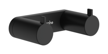 - HANSGROHE AddStoris S Haczyk na ręcznik, podwójny czarny mat 41785670 - 41785670 - Łazienki Szydłowski