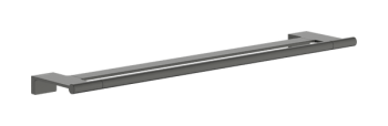 - Hansgrohe AddStoris S Wieszak na ręcznik kąpielowy, podwójny czarny chrom szczotkowany 41763340 - 41763340 - Łazienki Szydłowski