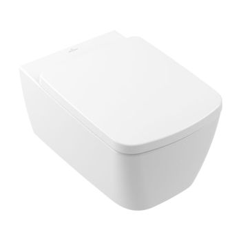 - Villeroy & Boch Subway 3.0 miska WC 56 x 37 cm z TwistFlush z deską WC, kolor biały z CeramicPlus 4610TLR1 - 4610TLR1 - Łazienki Szydłowski