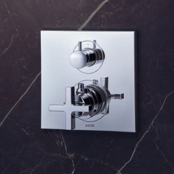 - Axor Citterio bateria termostatyczna do 2 odbiorników chrom 39725000 - 39725000 - Łazienki Szydłowski