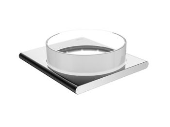  - KEUCO EDITION 400 półka szklana z uchwytem ściennym chrom 11549019000 - 11549019000 sk - Łazienki Szydłowski