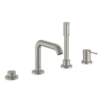- GROHE-Essence 4 otworowa bateria wannowa kolor stal nierdzewna 19578DC1 - 19578DC1 - Łazienki Szydłowski
