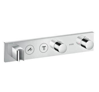 - AXOR ShowerSolutions Moduł termostatyczny Select 460/90 do 2 odbiorników, montaż podtynkowy, element zewnętrzny chrom 18355000 - 18355000 - Łazienki Szydłowski