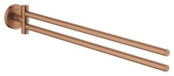 - GROHE-Essentials Wieszak na ręcznik dwuramienny Kolor brushed warm sunset 40371DL1 - 40371DL1 - Łazienki Szydłowski