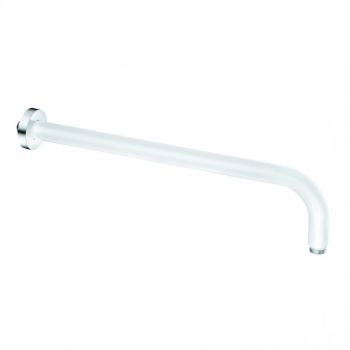 - KLUDI A-QA Ramię prysznicowe 40 cm biały / chrom 665149100 - 6651491-00 - Łazienki Szydłowski