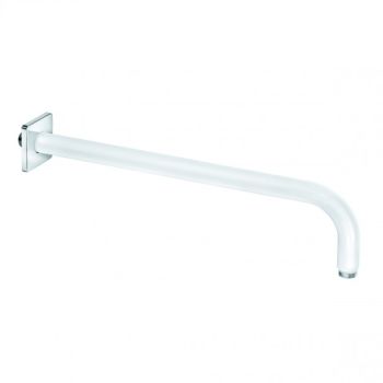 - KLUDI A-QA Ramię prysznicowe 40 cm biały / chrom 665349100 - 6653491-00 - Łazienki Szydłowski