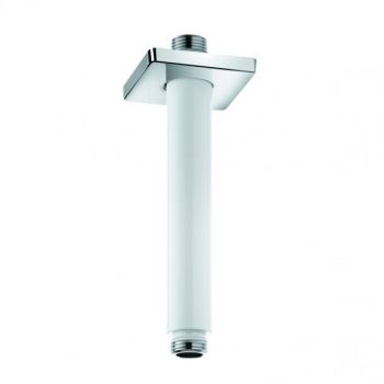 - KLUDI A-QA Ramię prysznicowe sufitowe 15 cm biały / chrom 665359100 - 6653591-00 - Łazienki Szydłowski