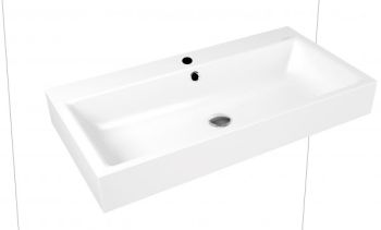  - KALDEWEI Puro Umywalka ścienna, z przelewem , stal emaliowana 90 x 46 cm biała 901506013001 - 901506013001 - Łazienki Szydłowski