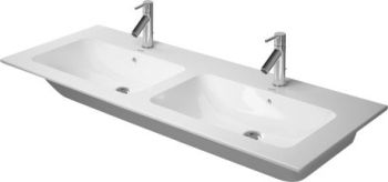- DURAVIT Me by Starck umywalka meblowa podwójna 130x49 cm biały połysk 2336130000 - 2336130000 - Łazienki Szydłowski