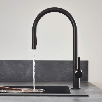 - HANSGROHE Talis M54 bateria kuchenna czarny mat 72801670 - 72801670 - Łazienki Szydłowski