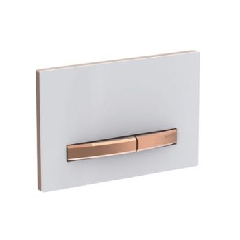 - GEBERIT Sigma 50 Przycisk spłukujący biały / czerwone złoto 115670112 - 115.670.11.2 - Łazienki Szydłowski