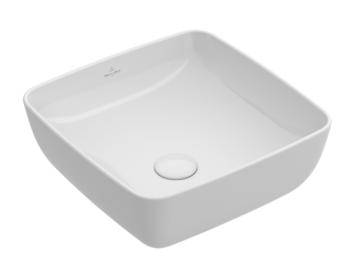  - VILLEROY & BOCH Artis Umywalka stojąca na blacie 41 x 41 cm biały mat CeramicPlus 417841RW - 417841RW - Łazienki Szydłowski