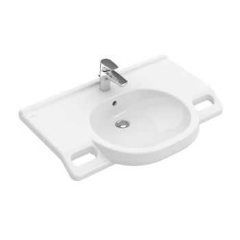 - VILLEROY&BOCH ViCare umywalka 80 x 55 cm biała z powłoką ceramicplus 412080R1 - 412080R1 - Łazienki Szydłowski