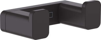 - HANSGROHE AddStoris podwójny haczyk czarny mat 41755670 - 41755670 - Łazienki Szydłowski