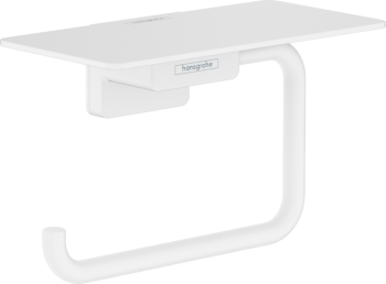 - HANSGROHE AddStoris Uchwyt na papier toaletowy z półką biały mat 41772700 - 41772700 - Łazienki Szydłowski