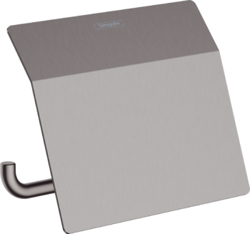 - HANSGROHE AddStoris Uchwyt na papier toaletowy z osłoną czarny chrom szczotkowany 41753340 - 41753340 - Łazienki Szydłowski