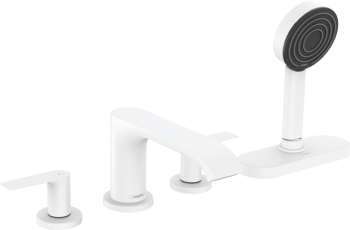 - HANSGROHE Vivenis 4-otworowa bateria na brzeg wanny z sBox biały mat 75444700 - 75444700 - Łazienki Szydłowski