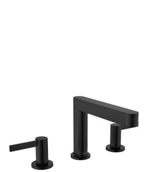 - HANSGROHE Finoris 3-otworowa bateria umywalkowa czarny mat 76033670 - 76033670 - Łazienki Szydłowski