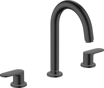 - HANSGROHE Vernis Blend Bateria umywalkowa 3-otworowa czarny mat 71553670 - 71553670 - Łazienki Szydłowski