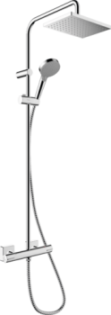 - HANSGROHE Vernis Shape Zestaw prysznicowy z deszczownicą chrom 26319000 - 26319000 - Łazienki Szydłowski