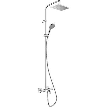 - Hansgrohe Vernis Shape Zestaw prysznicowy wannowy z deszczownicą chrom 26098000 - 26098000 - Łazienki Szydłowski