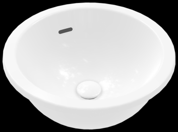  - Villeroy&Boch Loop&Friends Umywalka podblatowa z przelewem 38 x 38cm biała 4A520001 - 4A520001 - Łazienki Szydłowski