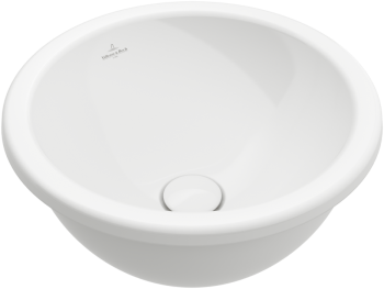  - Villeroy&Boch Loop&Friends umywalka wpuszczana w blat z przelewem 39 x 39cm biała 4A590001 - 4A590001 - Łazienki Szydłowski