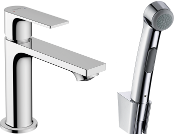 - HANSGROHE Rebris E bateria umywalkowa z słuchawką prysznicową i wężem 160 cm chrom 72216000 - 72216000 - Łazienki Szydłowski