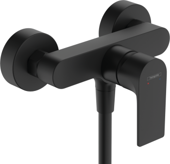 - HANSGROHE Rebris E bateria prysznicowa natynkowa czarny mat 72650670 - 72650670 - Łazienki Szydłowski