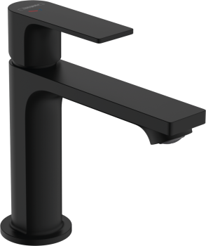 - HANSGROHE Rebris E bateria umywalkowa 110 CoolStart bez kompletu odpływowego czarny mat 72560670 - 72560670 - Łazienki Szydłowski