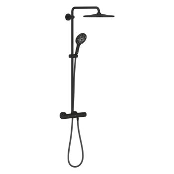 - GROHE- RAINSHOWER SMARTACTIVE 310 System prysznicowy z termostatem do montażu ściennego phantom black 22119KF0 - 22119KF0 - Łazienki Szydłowski