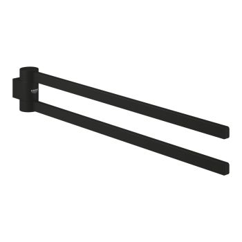 - GROHE-Selection wieszak 2 ramienny 44,1 cm phantom black 41219KF0 - 41219KF0 - Łazienki Szydłowski